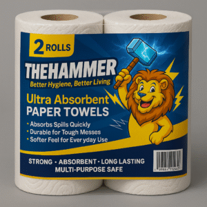2 ROLLS PAPER TOWELS